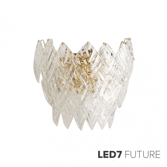 Anthropologie - Glass Frond Sconce